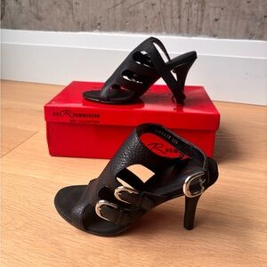 Ros Hommerson Black Strappy Heels